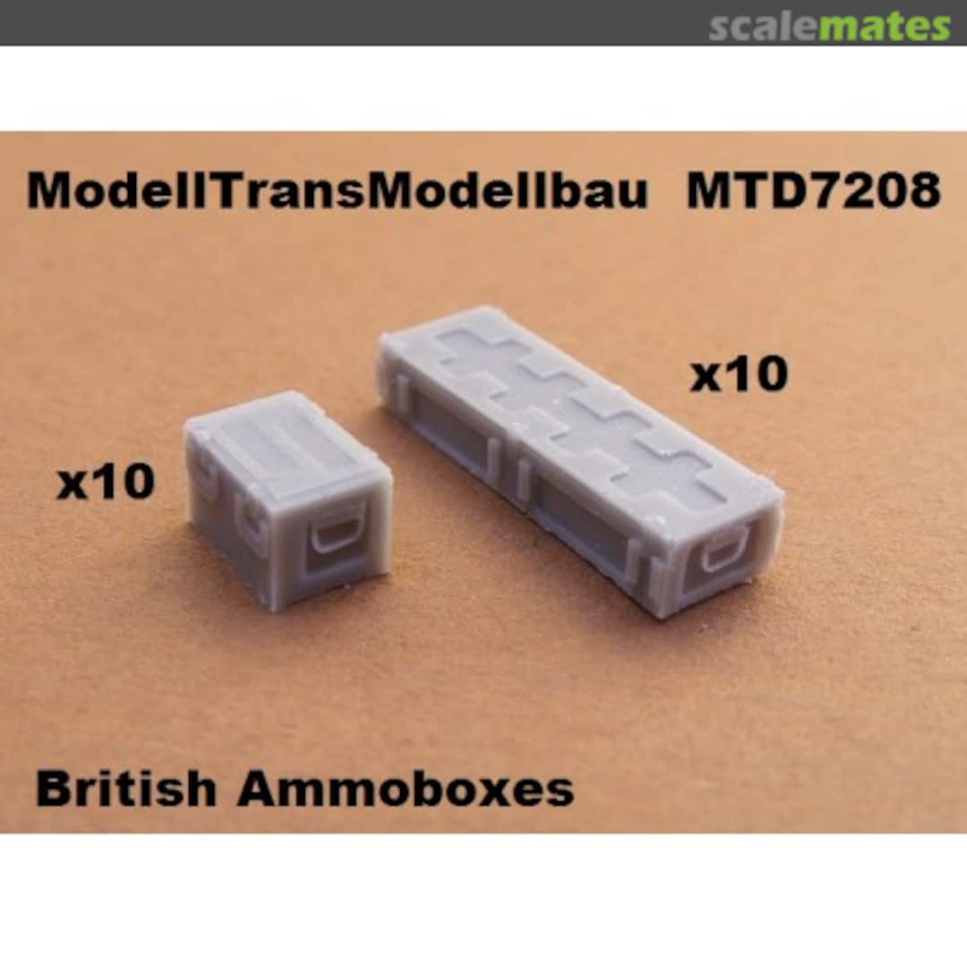 Boxart British Ammoboxes MTD7208 Modell Trans Modellbau
