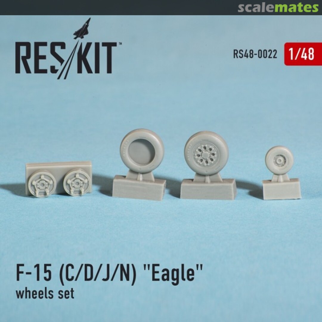 Boxart McDonnell DouglasF-15 (C/D/J/N) "Eagle" wheels set RS48-0022 ResKit Boxart McDonnell DouglasF-15 (C/D/J/N) "Eagle" wheels set RS48-0022 ResKit