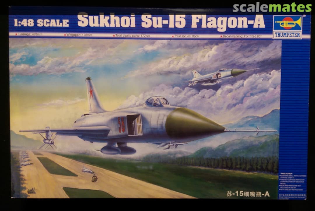 Boxart Sukhoi Su-15 Flagon-A 02810 Trumpeter Boxart Sukhoi Su-15 Flagon-A 02810 Trumpeter