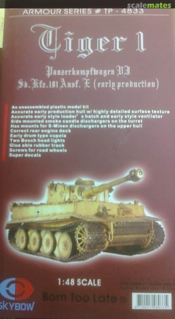 Boxart Tiger I TP-4833 Skybow Boxart Tiger I TP-4833 Skybow