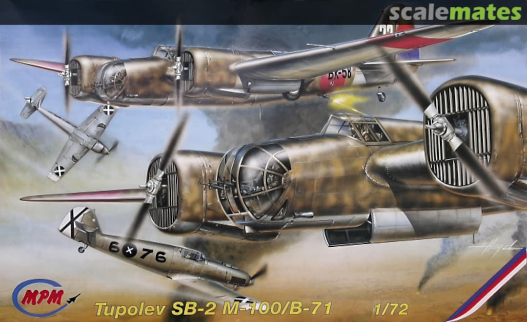 Boxart Tupolev SB 2M-100/B-71 72046 MPM Production Boxart Tupolev SB 2M-100/B-71 72046 MPM Production