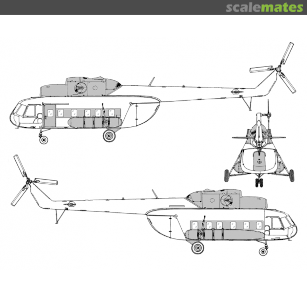 Boxart Mil Mi-8 P-PS Hip - Conversion Detail Set TC48066 HELI Resin Kits Boxart Mil Mi-8 P-PS Hip - Conversion Detail Set TC48066 HELI Resin Kits