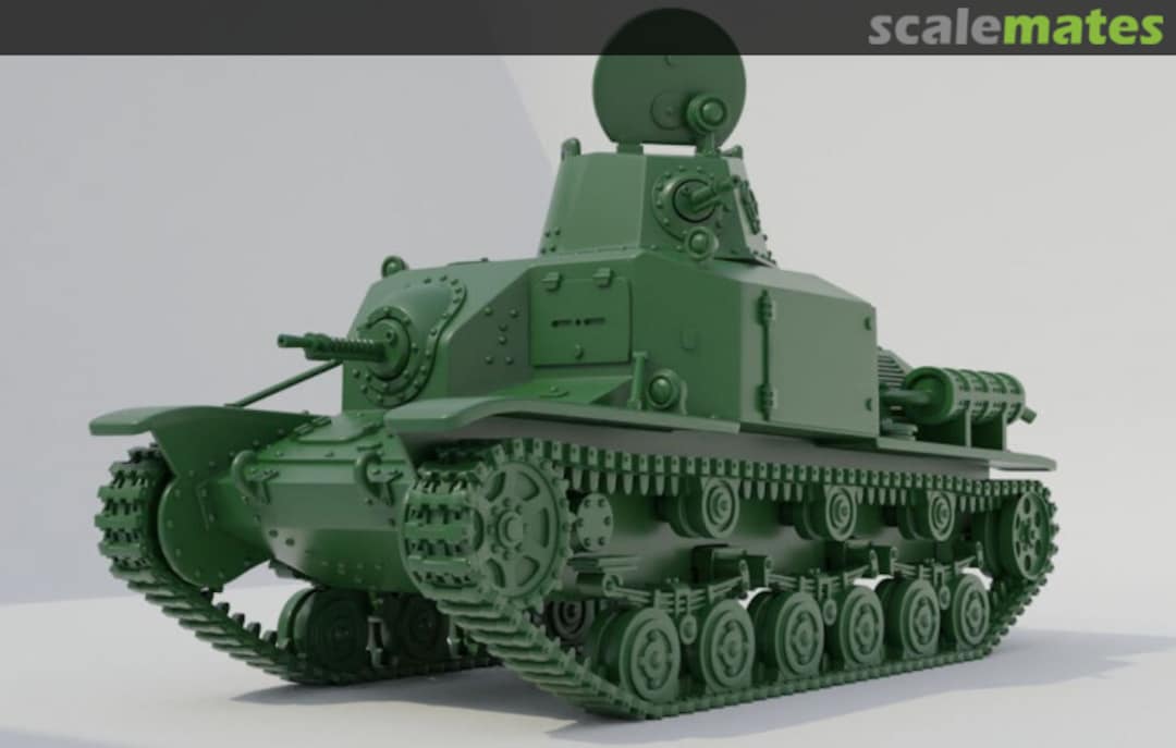 Boxart Light Tank Type 92 Jyu-Sokosha - early type - open hatch 72011928 EMP3d