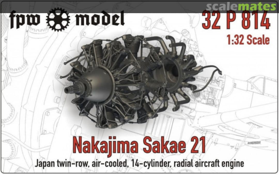 Boxart Nakajima Sakae 21 32P814 FPW Model Boxart Nakajima Sakae 21 32P814 FPW Model