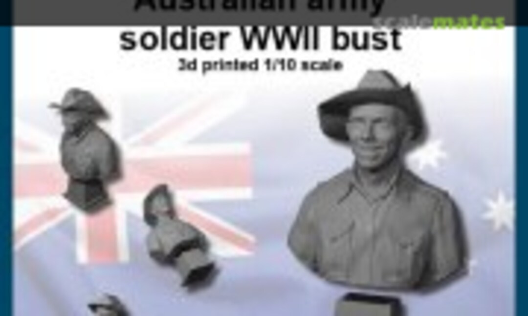 1:10 Australian Army Soldier WWII Bust (FC Model Trend 10403) 10403