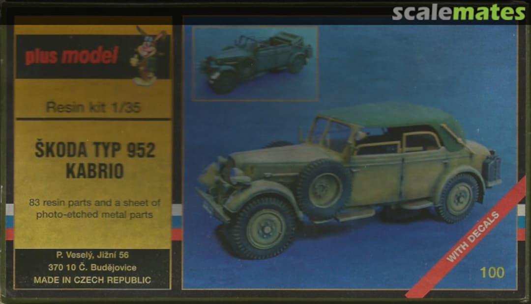 Boxart Skoda superb 952 kabrio 100 PlusModel Boxart Skoda superb 952 kabrio 100 PlusModel