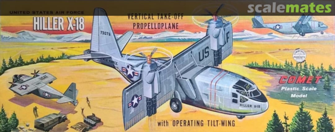 Boxart Hiller X-18 Convertiplane PL-805 Comet Boxart Hiller X-18 Convertiplane PL-805 Comet