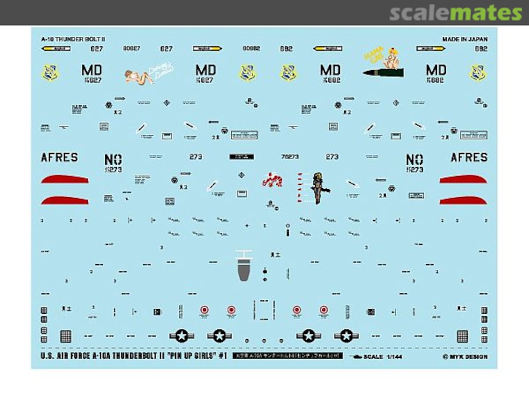 Boxart USAF A-10A Thunderbolt II "Pin-up Girls" #1 A-545 MYK Design Boxart USAF A-10A Thunderbolt II "Pin-up Girls" #1 A-545 MYK Design