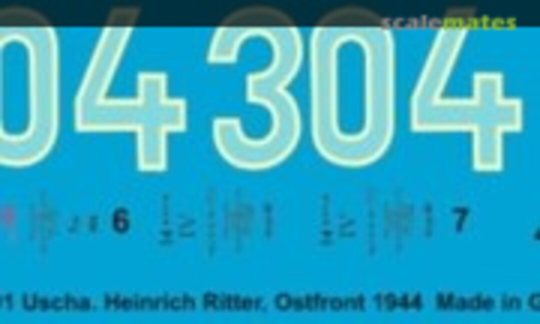 1:16 Tiger I, 3. Komp schwere SS Panzer Abt. 101 Uscha Heinrich Ritter Ostfront 44 (Peddinghaus-Decals 16 0978) 16 0978