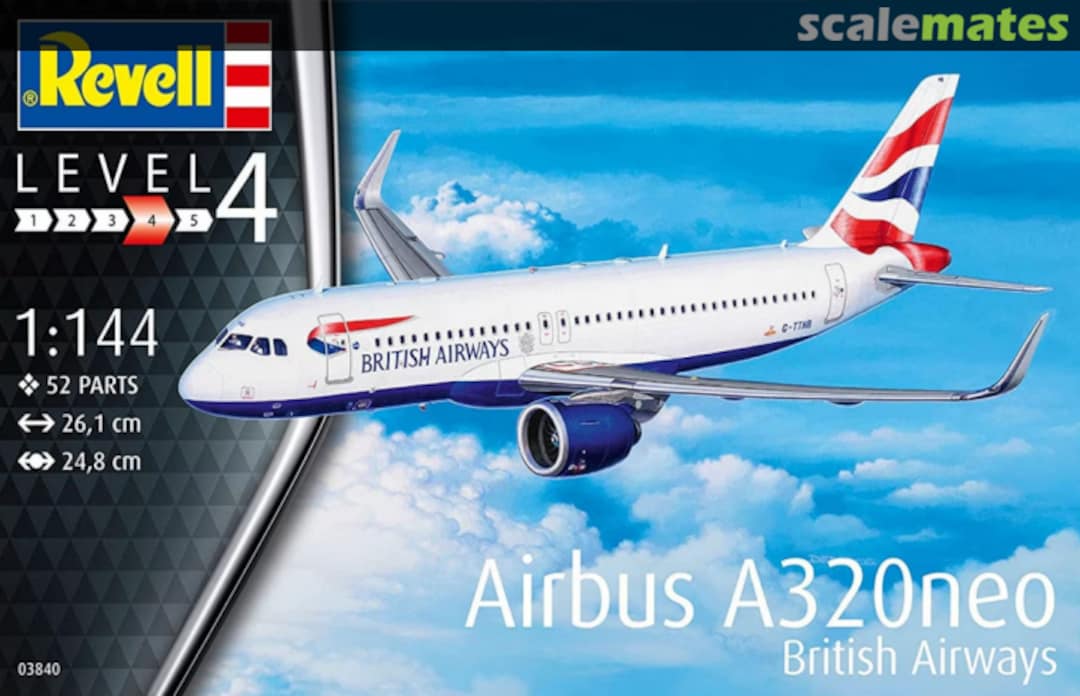 Boxart Airbus A320neo British Airways 03840 Revell Boxart Airbus A320neo British Airways 03840 Revell