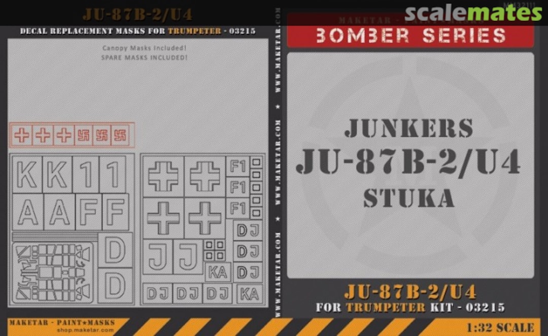 Boxart Junkers Ju-87B-2/U4 Stuka MM32111 Maketar Boxart Junkers Ju-87B-2/U4 Stuka MM32111 Maketar