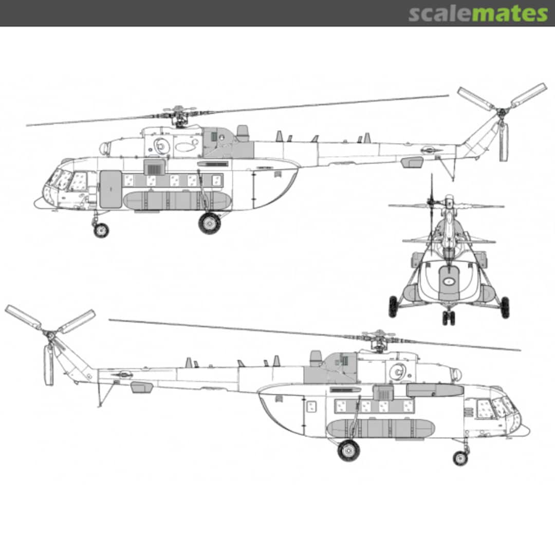 Boxart Mi-8 AMT-1 Hip - Conversion Detail Set TC72090 HELI Resin Kits Boxart Mi-8 AMT-1 Hip - Conversion Detail Set TC72090 HELI Resin Kits