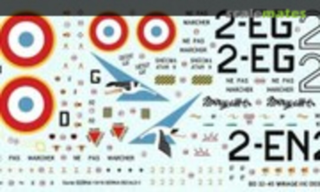 1:32 Mirage IIIC des Chevaliers du ciel (Berna Decals BD 32-45) BD 32-45