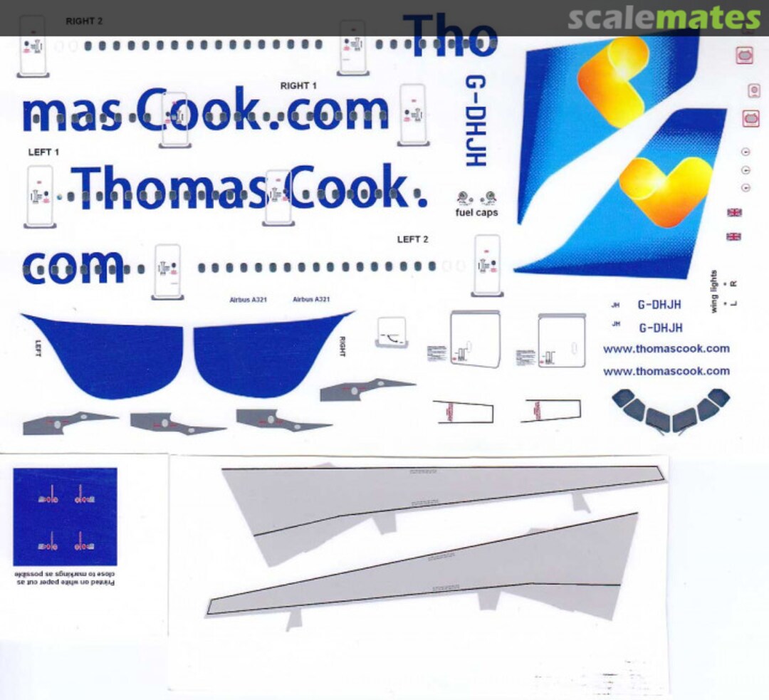 Boxart ThomasCook.com Airbus A321 RichW Decals Boxart ThomasCook.com Airbus A321 RichW Decals