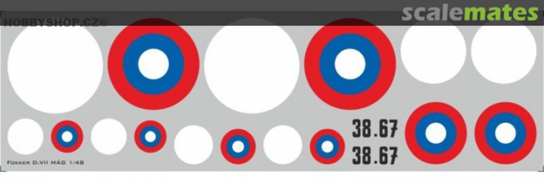 Boxart Fokker D.VII MÁG kokardy APCR48001 APC Decals Boxart Fokker D.VII MÁG kokardy APCR48001 APC Decals