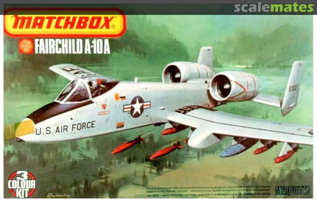 Boxart Fairchild A-10A PK-121 Matchbox Boxart Fairchild A-10A PK-121 Matchbox