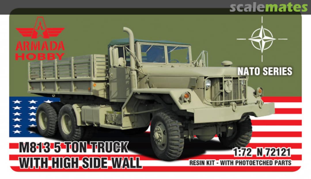 Boxart M813 5ton Truck with High Side Wall N72121 Armada Hobby Boxart M813 5ton Truck with High Side Wall N72121 Armada Hobby