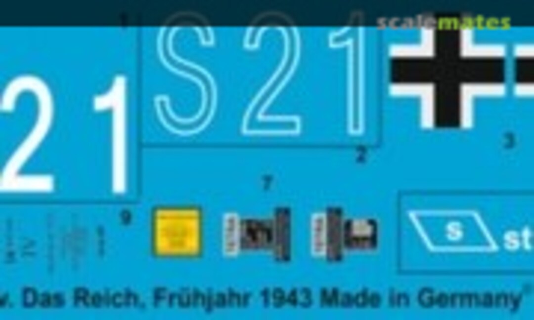 1:16 Tiger I Stabs Komp. Das Reich Frühjahr 1943 (Peddinghaus-Decals 16 0976) 16 0976