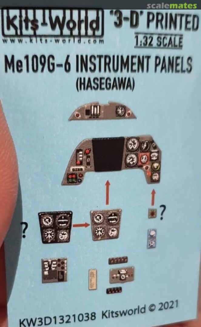 Boxart Messerschmitt Me109G-6 KW3D1321038 Kits-World Boxart Messerschmitt Me109G-6 KW3D1321038 Kits-World