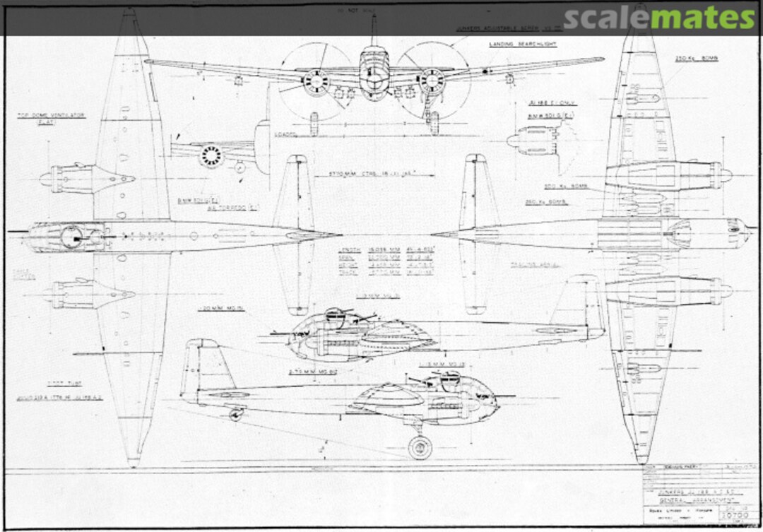 Boxart Junkers Ju-188 F259 FROG Boxart Junkers Ju-188 F259 FROG