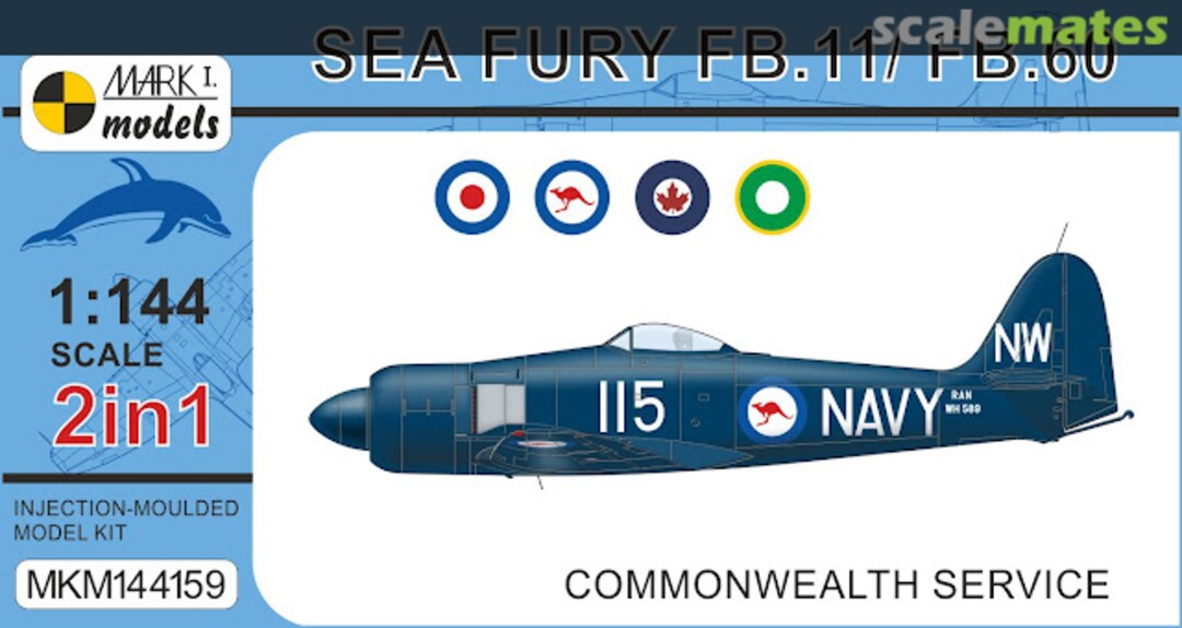 Boxart Hawker Sea Fury FB.11/FB.60 'Commonwealth Service' MKM144159 Mark I Models