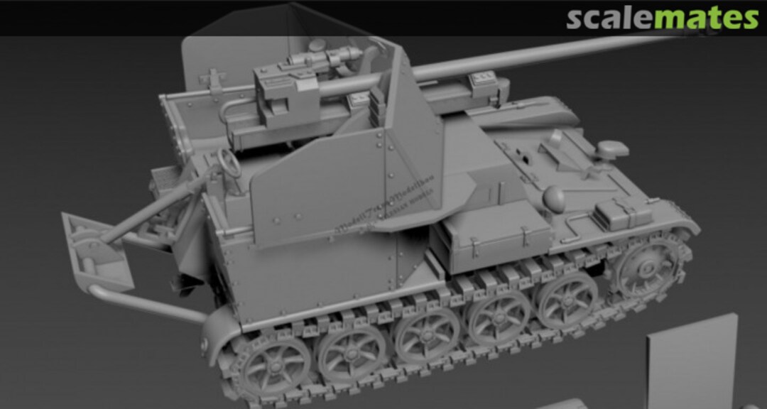 Boxart Pz.Sfl.Ia 5cm PaK 38 auf gep. Mun.Schlepper MT72614 Modell Trans Modellbau Boxart Pz.Sfl.Ia 5cm PaK 38 auf gep. Mun.Schlepper MT72614 Modell Trans Modellbau