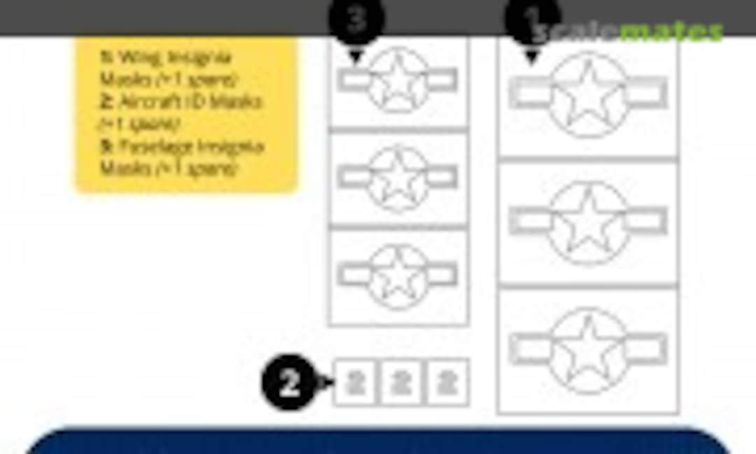 1:32 Dauntless SBD-5 Wing & Fuselage Insignia + Aircraft ID# (Kit Masx 32-023MT) 32-023MT