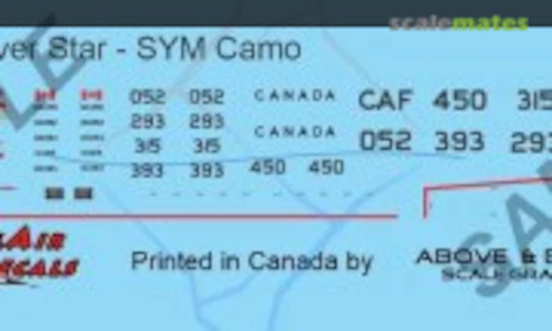 1:48 Canadair CT-133 Silver Star (Above & Below Graphics 338) 338