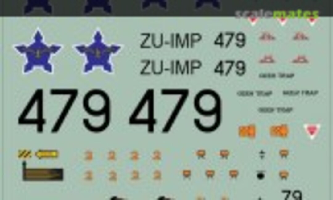 1:72 Ex SAAF Impala Mk1 (ZU-IMP) (MAV Decals MAV-720330) MAV-720330