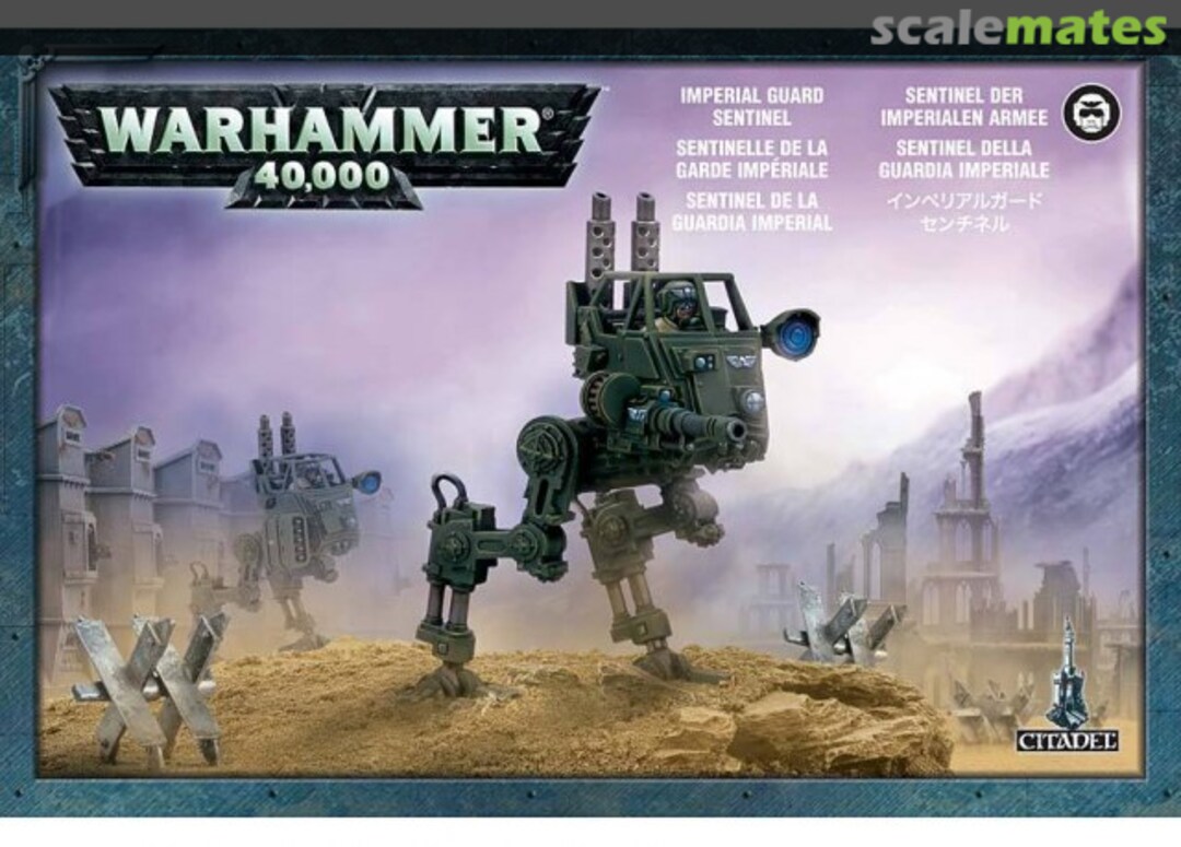 Boxart Imperial Guard Sentinel 47-12 Citadel Miniatures Boxart Imperial Guard Sentinel 47-12 Citadel Miniatures