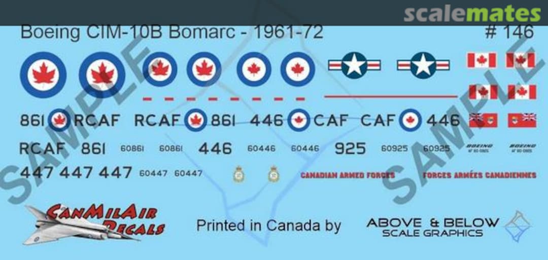 Boxart Boeing-McDonnell IM-10B / CIM-99B BOMARC 146 Above & Below Graphics