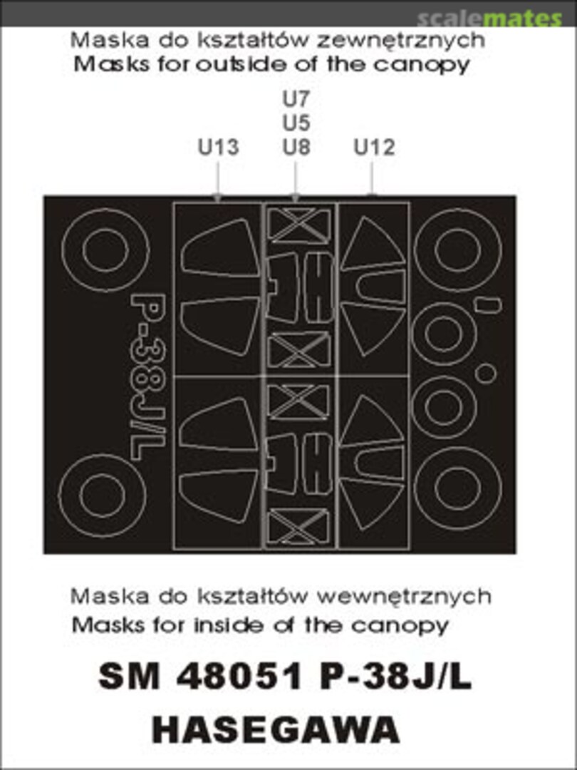 Boxart Lockheed P-38J/L Lightning SM48051 Montex Boxart Lockheed P-38J/L Lightning SM48051 Montex