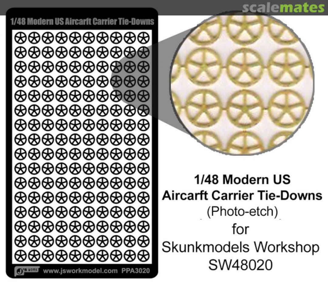 Boxart Modern US Aircraft Carrier Tie-Downs PPA3020 J's Work