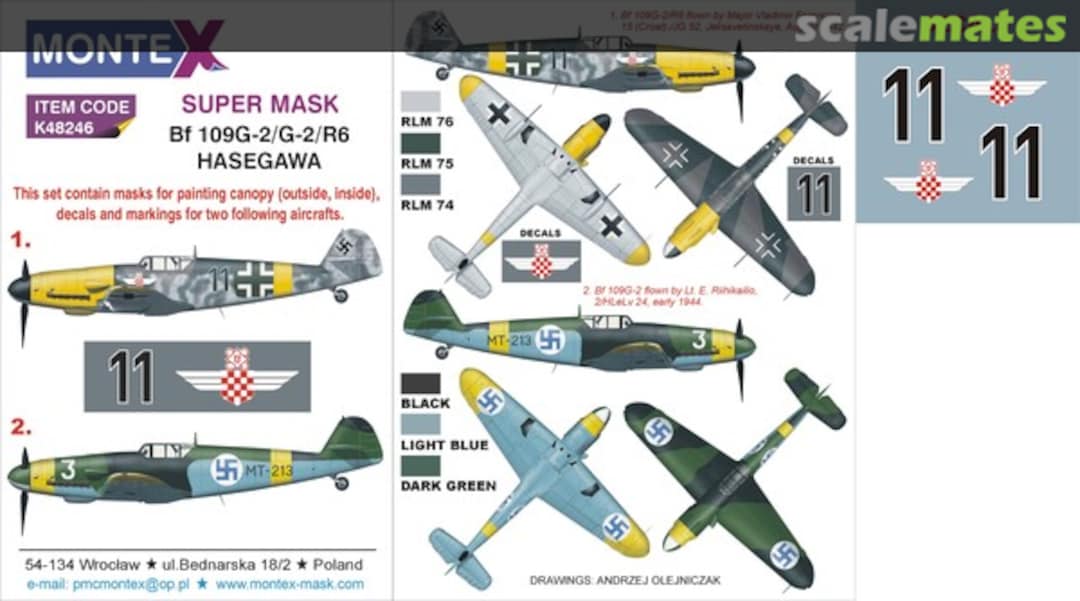 Boxart Bf 109G-2 K48246 Montex Boxart Bf 109G-2 K48246 Montex