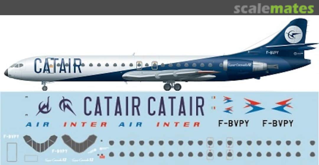 Boxart Sud SE-210 Caravelle 12 FRP4072 F-RSIN Boxart Sud SE-210 Caravelle 12 FRP4072 F-RSIN