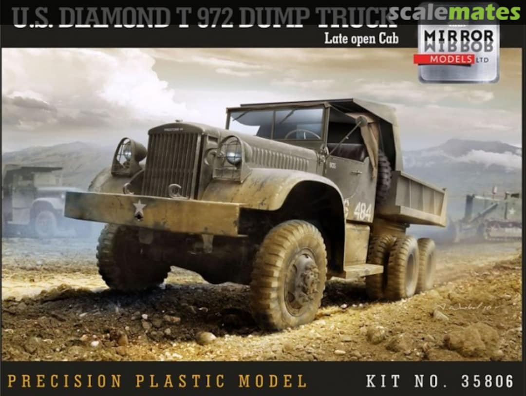 Boxart Diamond T 972 Dump Truck 35806 MIRROR Models