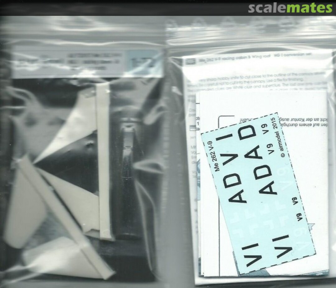 Boxart Messerschmitt Me 262 V-9 HG 1 conversion set AZ-72017 Airmodel Boxart Messerschmitt Me 262 V-9 HG 1 conversion set AZ-72017 Airmodel