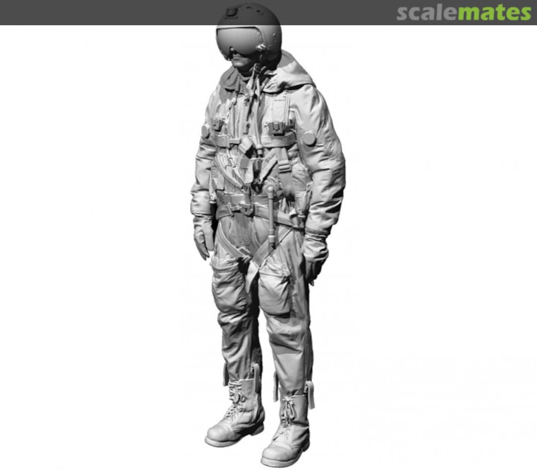 Boxart Russian Modern Jet Pilot Standing 6 in Orange Arctic Flight Suit and IPS-72 Harness 480176 Reedoak