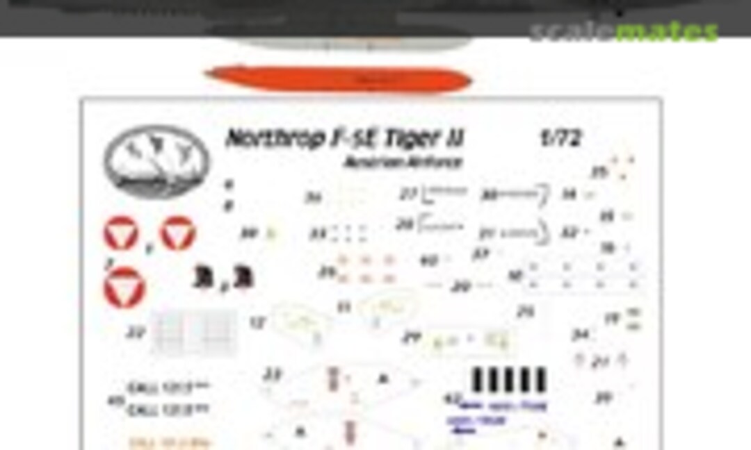 1:72 Northrop F-5E Tiger II (Brent-Air-Decals FJ 72005) FJ 72005