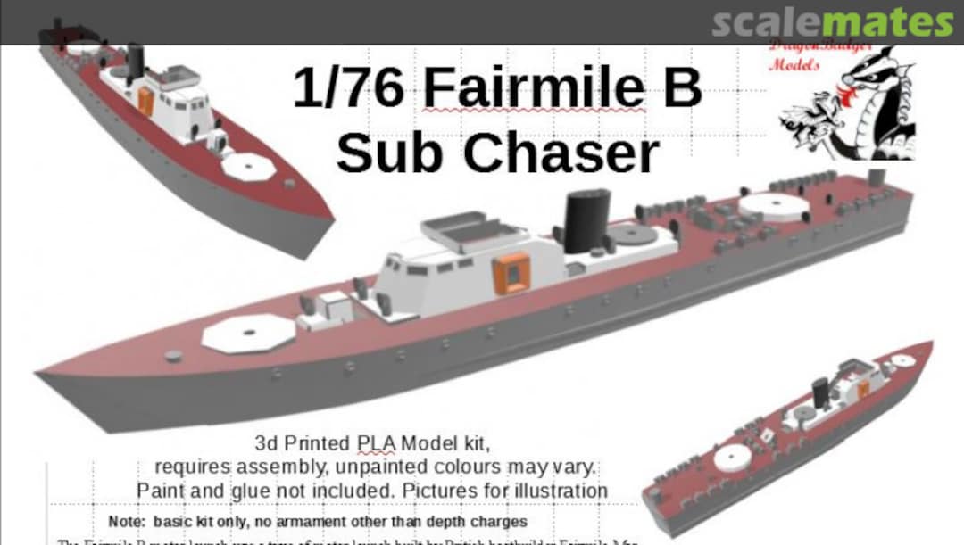 Boxart Fairmile B ML Sub Chaser DB76060 Dragonbadger Models Boxart Fairmile B ML Sub Chaser DB76060 Dragonbadger Models