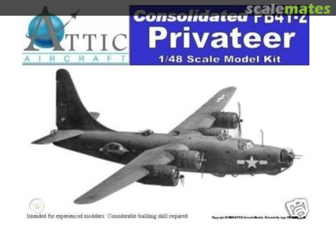 Boxart PB4Y-2 Privateer Conversion Unknown Attic Aircraft Boxart PB4Y-2 Privateer Conversion Unknown Attic Aircraft