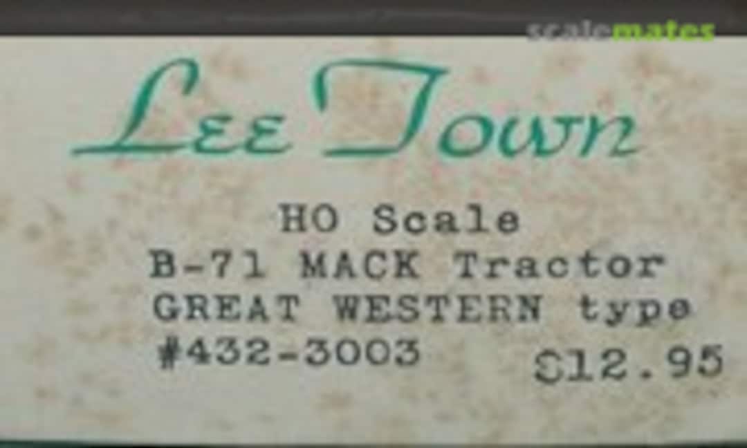 1:87 B-71 MACK TRACTOR GREAT WESTERN TYPE (Lee Town 432-3003)