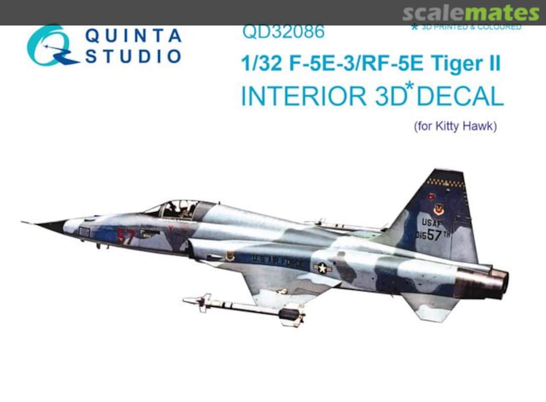 Boxart F-5E-3/RF-5E interior 3D decals QD32086 Quinta Studio Boxart F-5E-3/RF-5E interior 3D decals QD32086 Quinta Studio