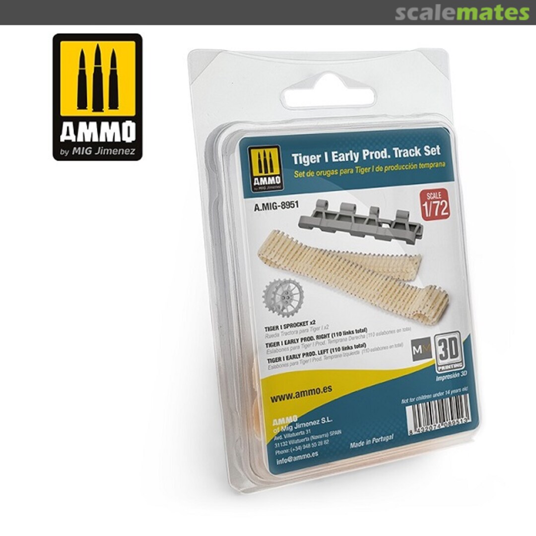 Boxart Tiger I Early Production Track A.MIG-8951 Ammo by Mig Jimenez Boxart Tiger I Early Production Track A.MIG-8951 Ammo by Mig Jimenez