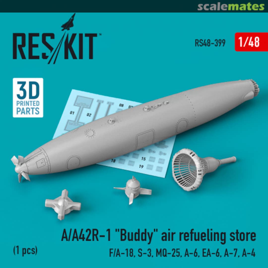 Boxart A/A42R-1 Buddy air refueling store (1 pcs) (3D Printed) RS48-0399 ResKit Boxart A/A42R-1 Buddy air refueling store (1 pcs) (3D Printed) RS48-0399 ResKit