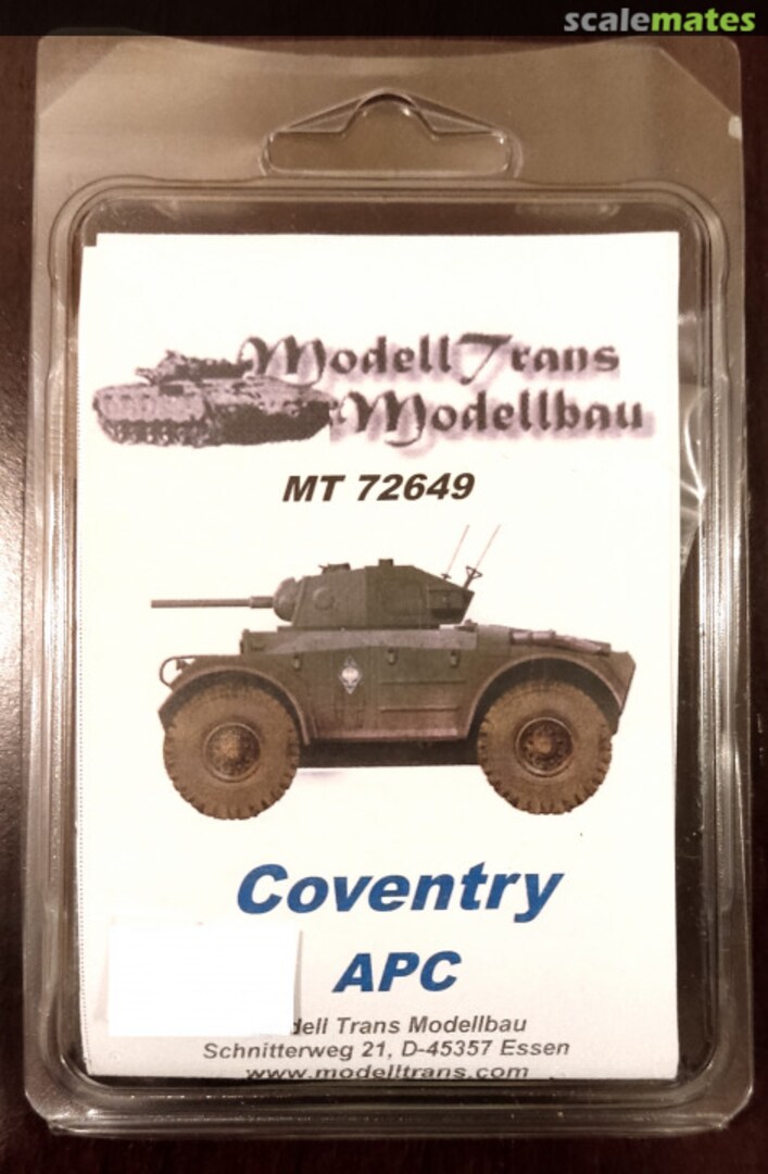 Boxart Coventry APC MT72649 Modell Trans Modellbau