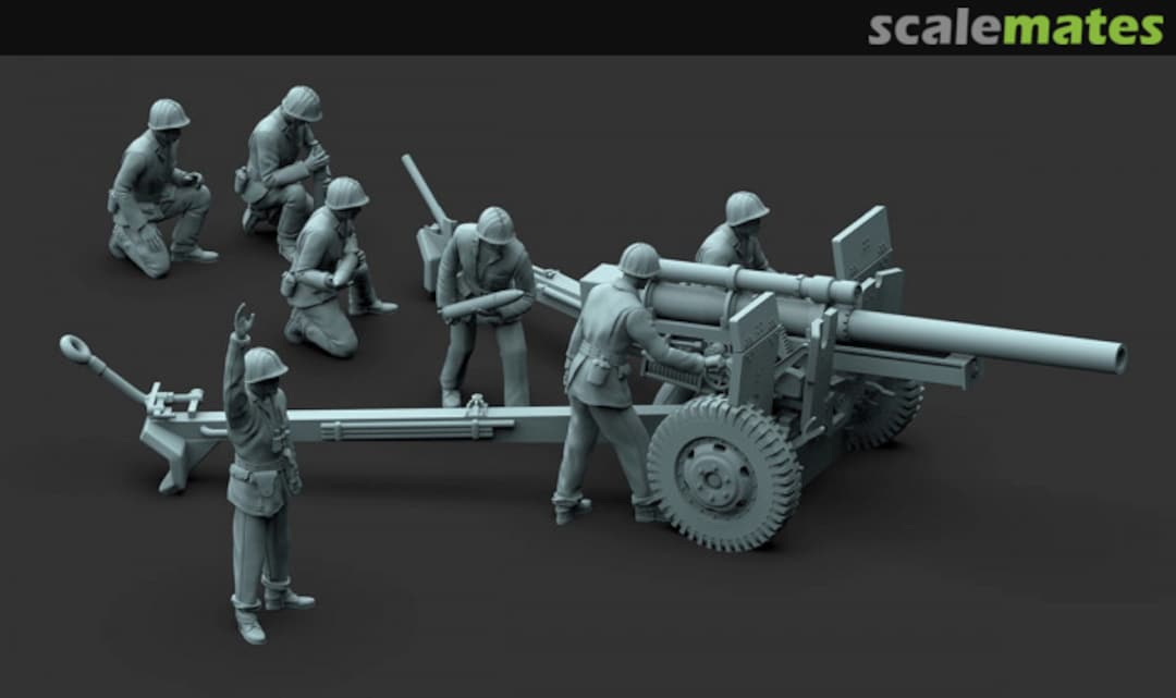 Boxart US WWII 105mm howitzer crew - set of 7 figures 99201163-72 EMP3d Boxart US WWII 105mm howitzer crew - set of 7 figures 99201163-72 EMP3d