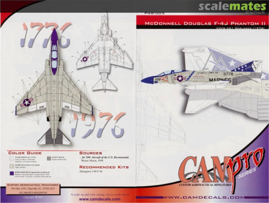 Boxart F-4J Phantom II P48-005 CAM Boxart F-4J Phantom II P48-005 CAM