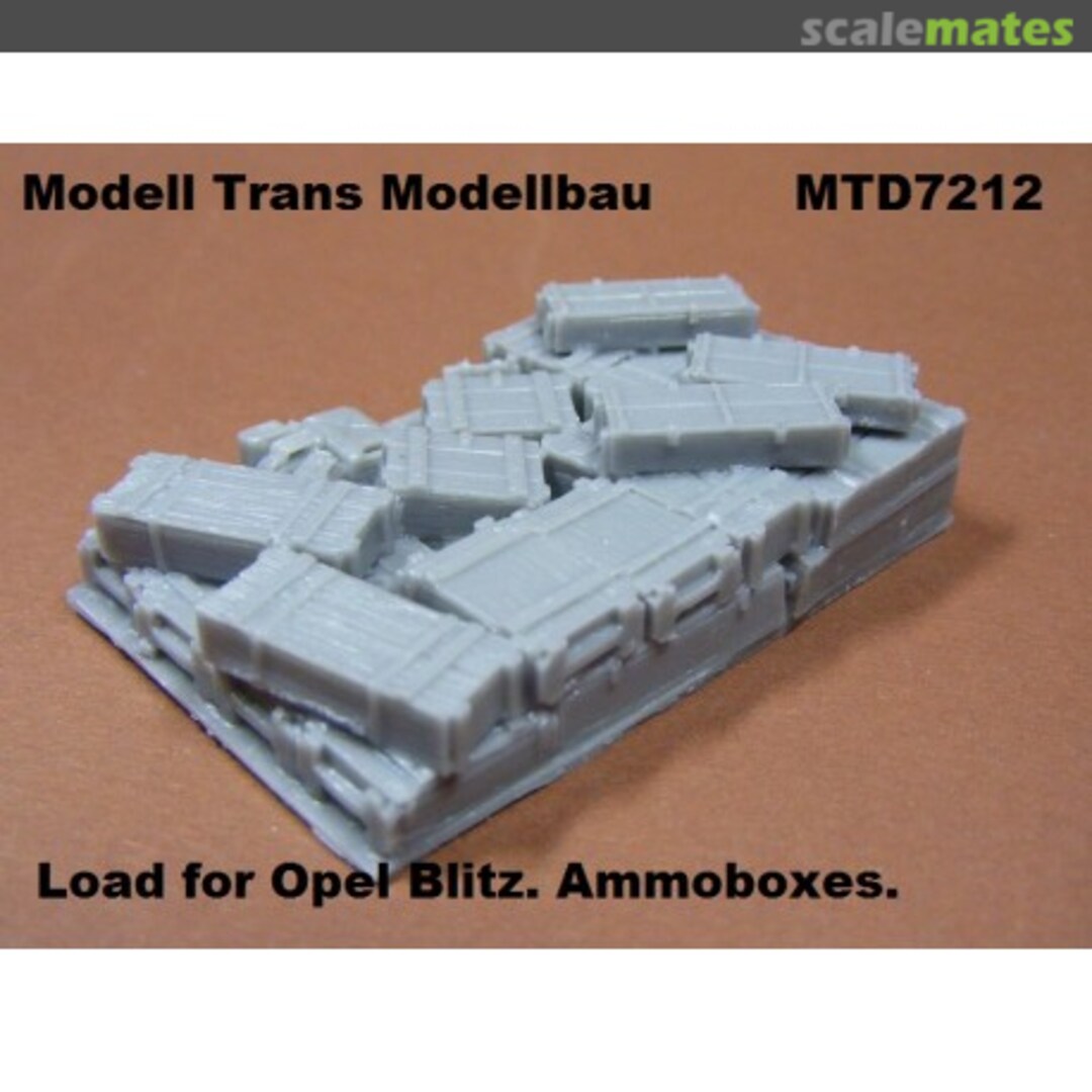 Boxart Load for Opel Blitz. Ammoboxes MTD7212 Modell Trans Modellbau Boxart Load for Opel Blitz. Ammoboxes MTD7212 Modell Trans Modellbau