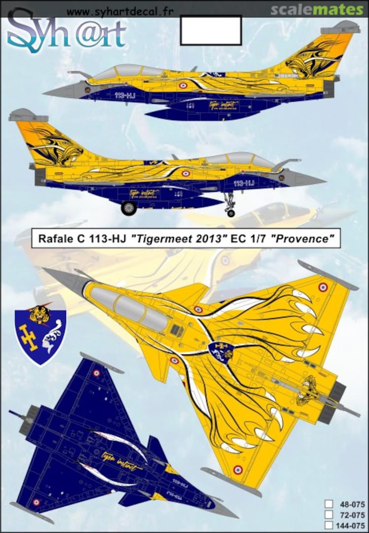 Boxart Rafale C 113-HJ "Tigremeet 2013" EC 1/7 "Provence" 144-075 Syhart Boxart Rafale C 113-HJ "Tigremeet 2013" EC 1/7 "Provence" 144-075 Syhart